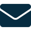 Dunkelblaues E-Mail-Symbol, transparenter Hintergrund